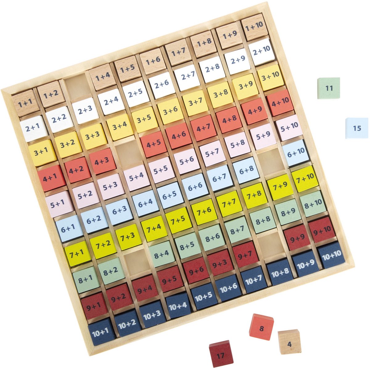 Petite panneau de calcul en bois Ajouter de la couleur, 100dlg.