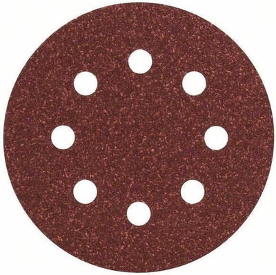 Bosch Jeu de 5 feuilles abrasives pour ponceuses excentriques 115 mm perforées - grain 80