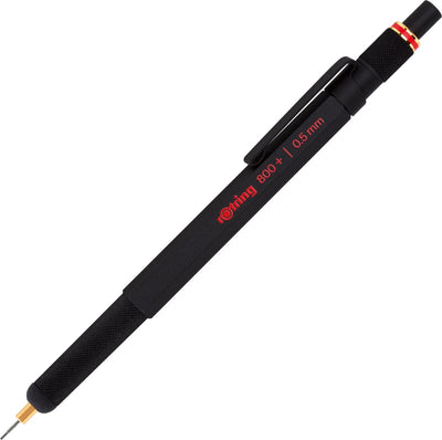Porte-mine et écran tactile Rotring 800+ - 0,5 mm - boîtier en métal noir