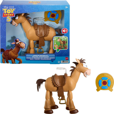 Mattel Disney et Pixar Toy Story 5 Giddy-Up Bully RC - avec télécommande et sons - échelle de 30,5 cm