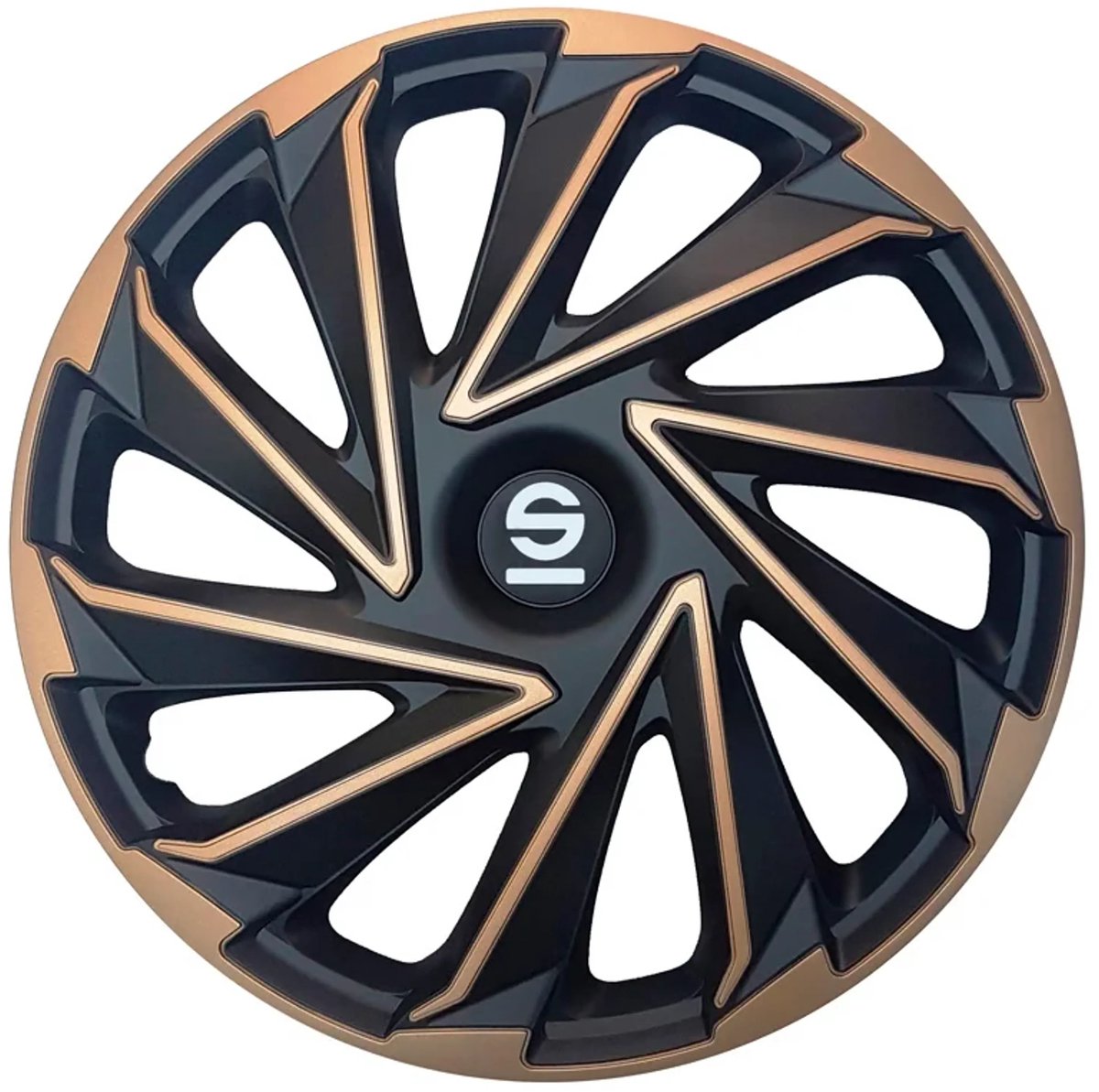 Sparco enjoliveurs varese 14 pouces or noir - 4 pièces