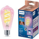 Éclairage intelligent Philips - filament edison - éclairage LED intelligent - lumière colorée et blanche - e27 - transparent - 40w - wi-fi