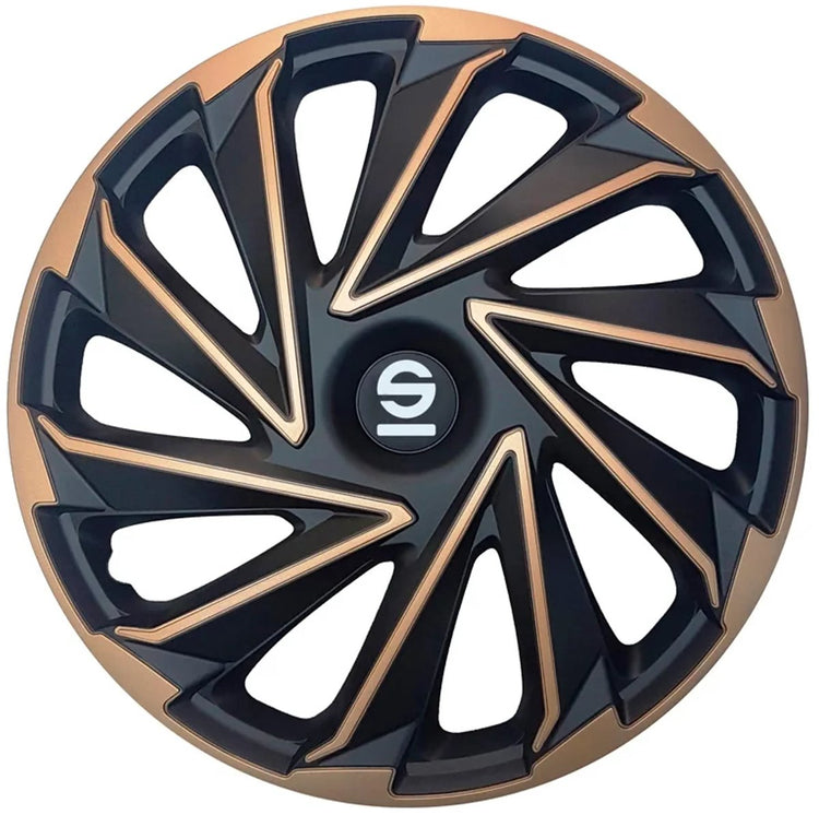 Sparco enjoliveurs varese 15 pouces or noir - 4 pièces