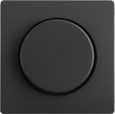 Plaque centrale Berker q1 - avec bouton pour variateur - anthracite