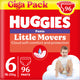 Pantalons à couches pour bébé Huggies ® Little Movers, taille 6 (15 à 25 kg), 96 pantalons à couches aux motifs Disney©, giga pack