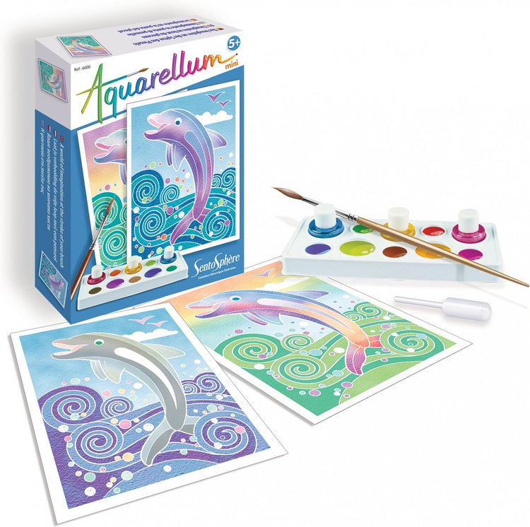 Sentosphère aquarellum mini dauphins