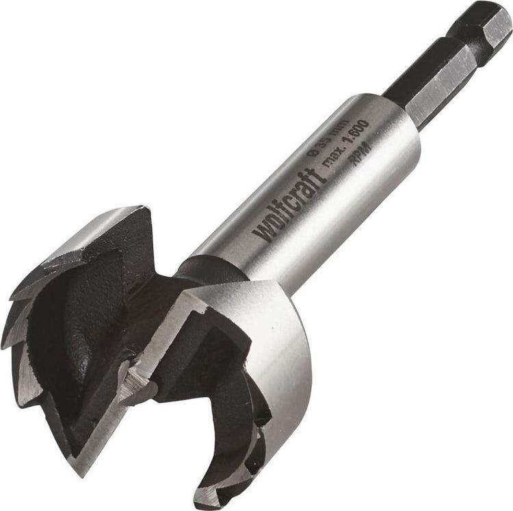 Wolfcraft - foret cylindrique à bois ø 35 mm - foret Forstner - foret à charnière - tige hexagonale - 3310000