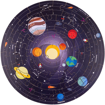Bigjigs Puzzle Puzzle Solar System Round, 39 cm