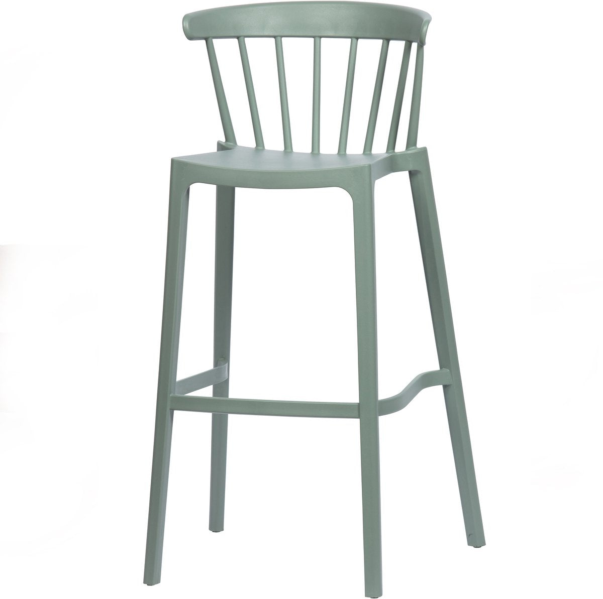 Woood bliss chaise de bar intérieur extérieur - plastique - vert jade - 103x54x51