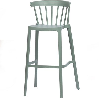 Woood bliss chaise de bar intérieur extérieur - plastique - vert jade - 103x54x51
