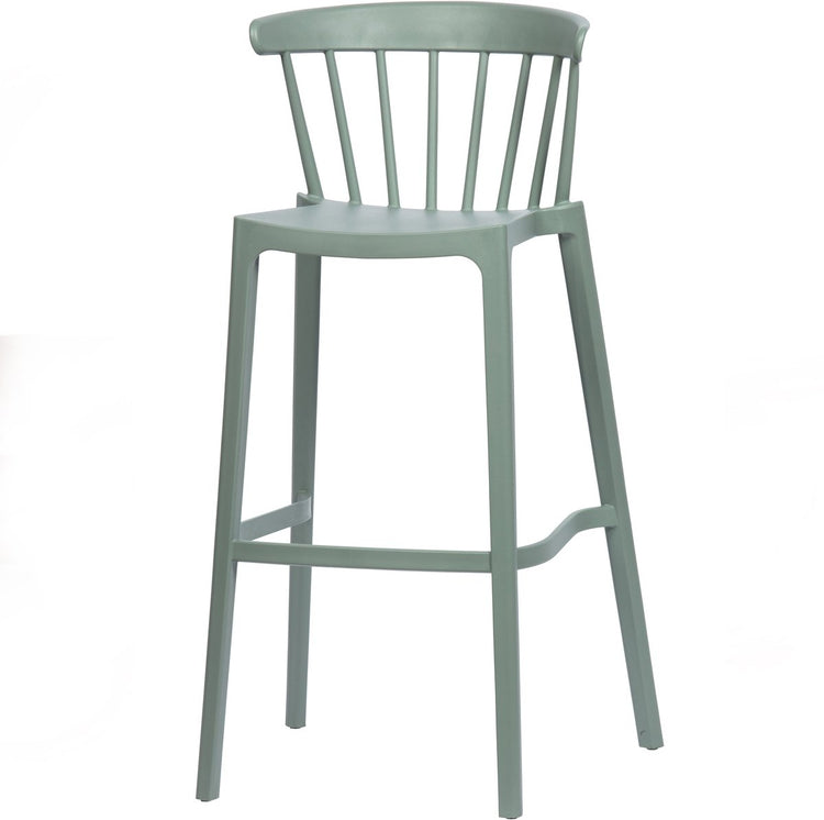Woood bliss chaise de bar intérieur extérieur - plastique - vert jade - 103x54x51