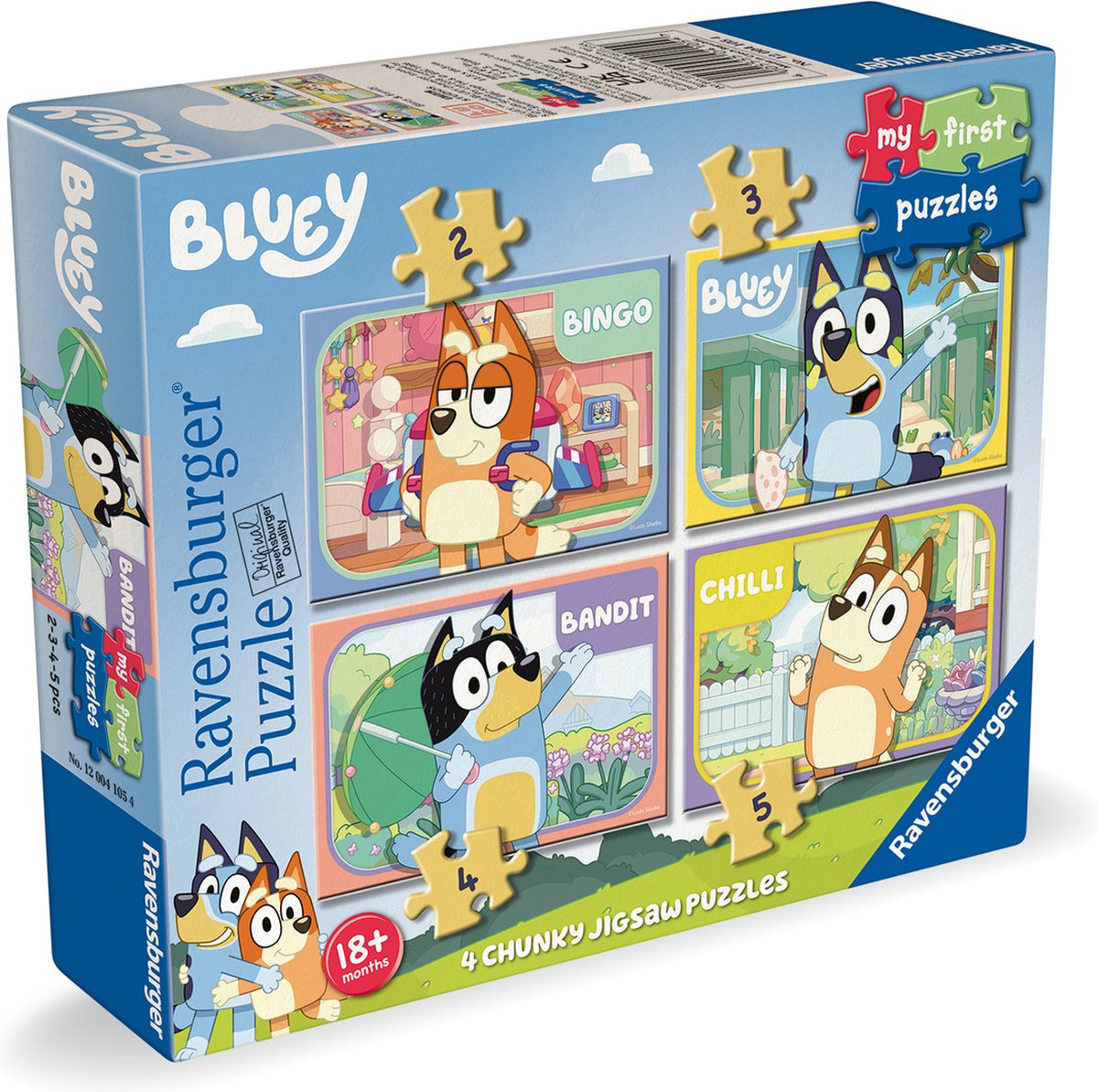 Ravensburger Jigsaw Puzz mes premiers puzzles 4in1 bluey
