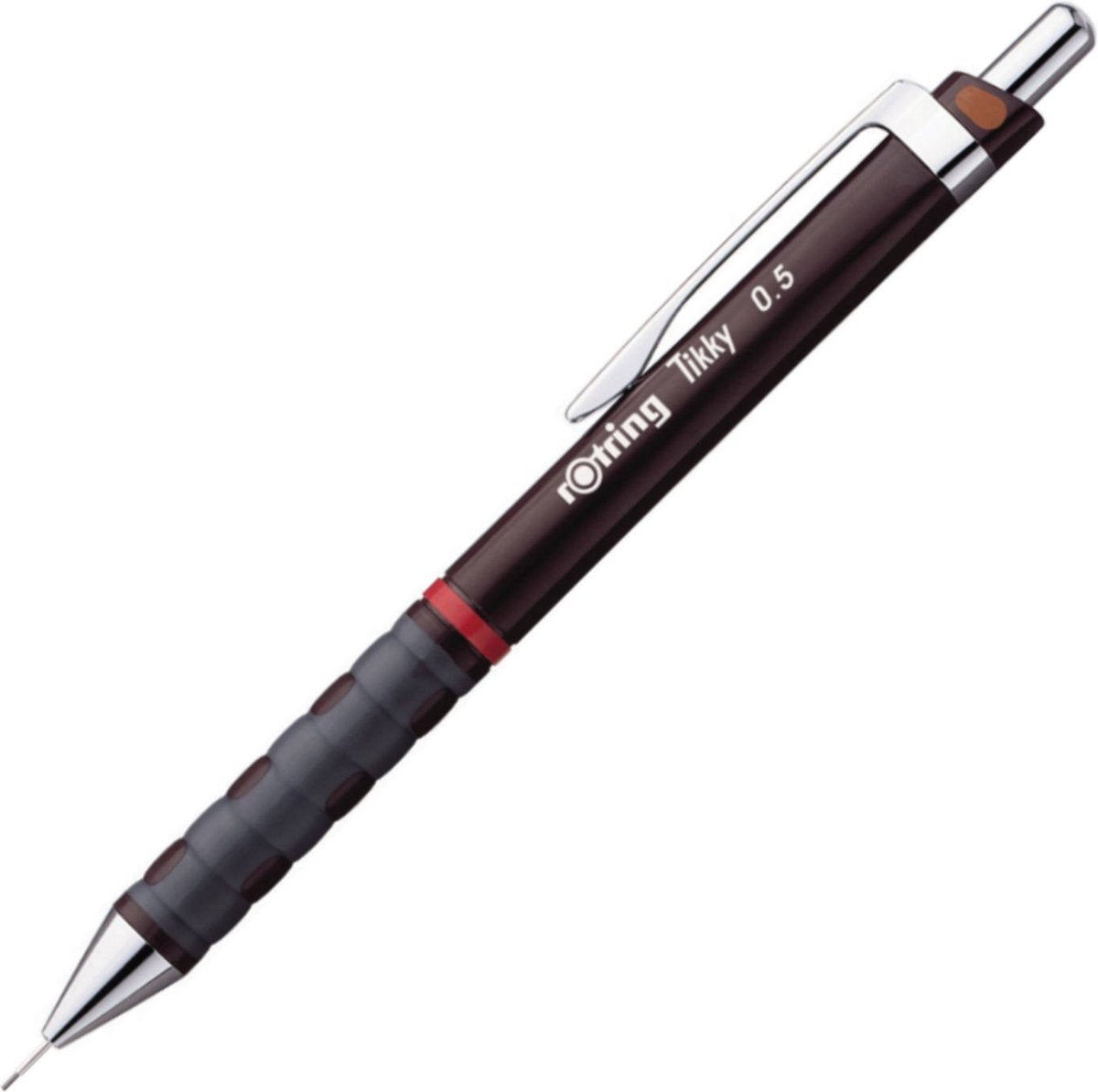 Porte-mine Rotring tikky - hb - 0,5 mm - boîtier rouge bordeaux