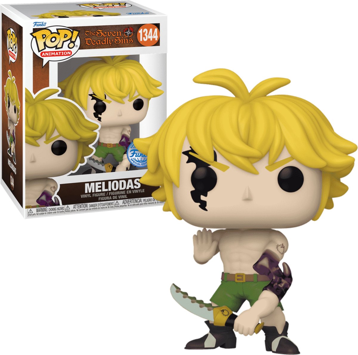 Funko-pop ! Sept péchés capitaux - Meliodas (mode démon) édition spéciale exclusive #1344