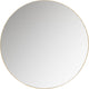 Miroir doutzen Woood - métal - doré - 80x80x5