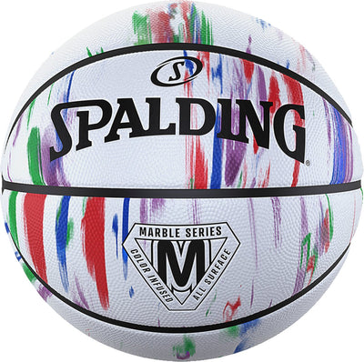 Spalding – basket-ball d'extérieur en caoutchouc, série marbre
