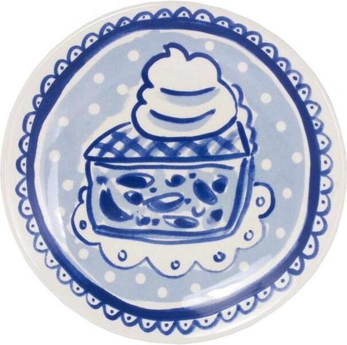 Assiette plate à gâteau Blond Amsterdam 18 cm - blond de Delft