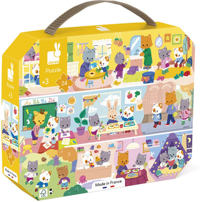 Janod - puzzle - routine quotidienne - 24 pièces