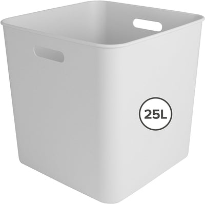 Sunware sigma home boîte cube 25l - 31,8x31,8x31,1 cm - blanc