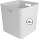 Sunware sigma home boîte cube 25l - 31,8x31,8x31,1 cm - blanc