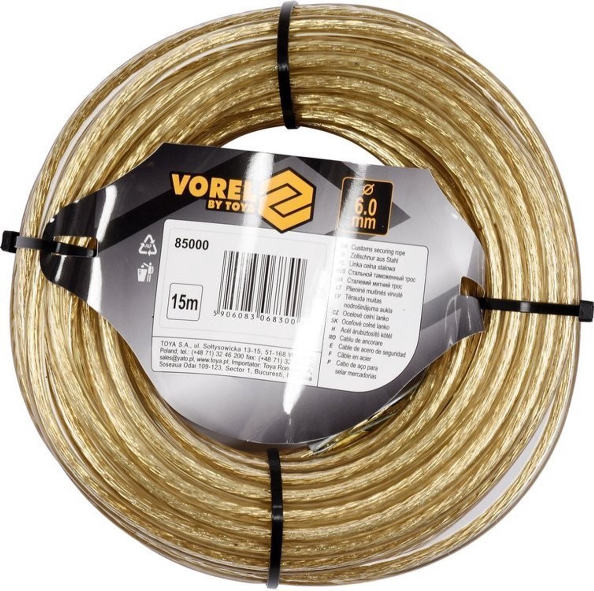 Vorel - fil d'acier - 6mm - 15m
