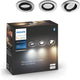 Spot encastrable Philips Hue Milliskin - lumière blanche chaude à froide - pack de 3 - blanc - rond - gu10