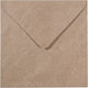 Enveloppes Florence de qualité robuste, kraft marron grand carré, 25 pièces, 16 x 16 cm pour cartes de vœux