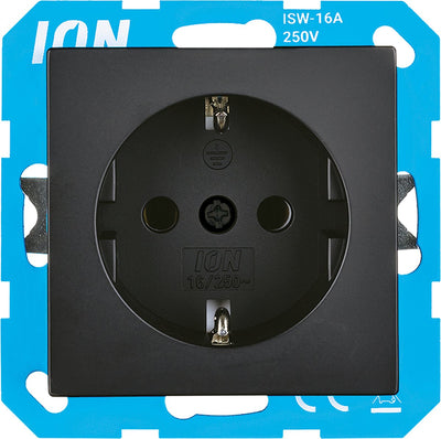 Prise de terre Ion Industries - v1 j1 noir mat (10.100.020) - prise murale