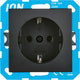 Prise de terre Ion Industries - v1 j1 noir mat (10.100.020) - prise murale