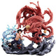 Tomy my hero academia super situation statue pvc izuku midoriya vs musclé 30 cm image