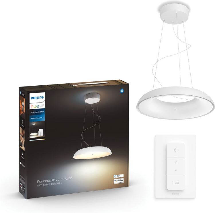 Lampe suspendue Philips Hue Amaze - lumière blanche chaude à froide - blanc - 1 variateur