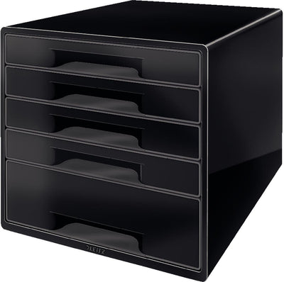 Bureau cube Leitz - 5 tiroirs - noir