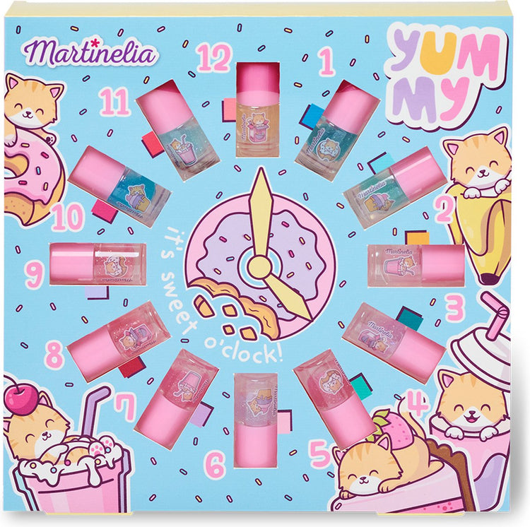 Idc Institute Beauty Set Martinelia Yummy Vernis à ongles pour enfants 12 pièces (24,5 x 24,5 x 3 cm)