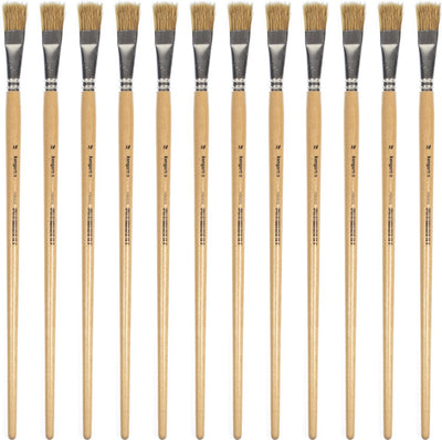 Pinceau Kangaro Lyonse no. 18 - bois laqué - boîte de 12 pièces - k-840218