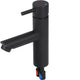 Mitigeur de lavabo Differnz droit - mitigeur - froid et chaud - robinet de WC - noir mat