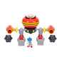 Jakks Sonic - Ensemble de jouets de combat robot Riesen Eggman 23 cm avec figurine Sonic de 6 cm