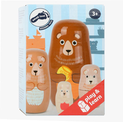 Small Foot Wooden Matryoshka Dolls Bear Family