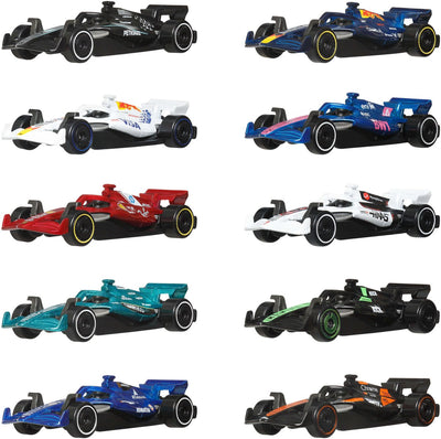 Hot Wheels Formule 1, ensemble de 10 petites voitures de chaque équipe de course F1 2025