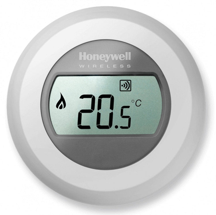 Thermostat d'ambiance sans fil marche/arrêt rond Honeywell - sans module RF