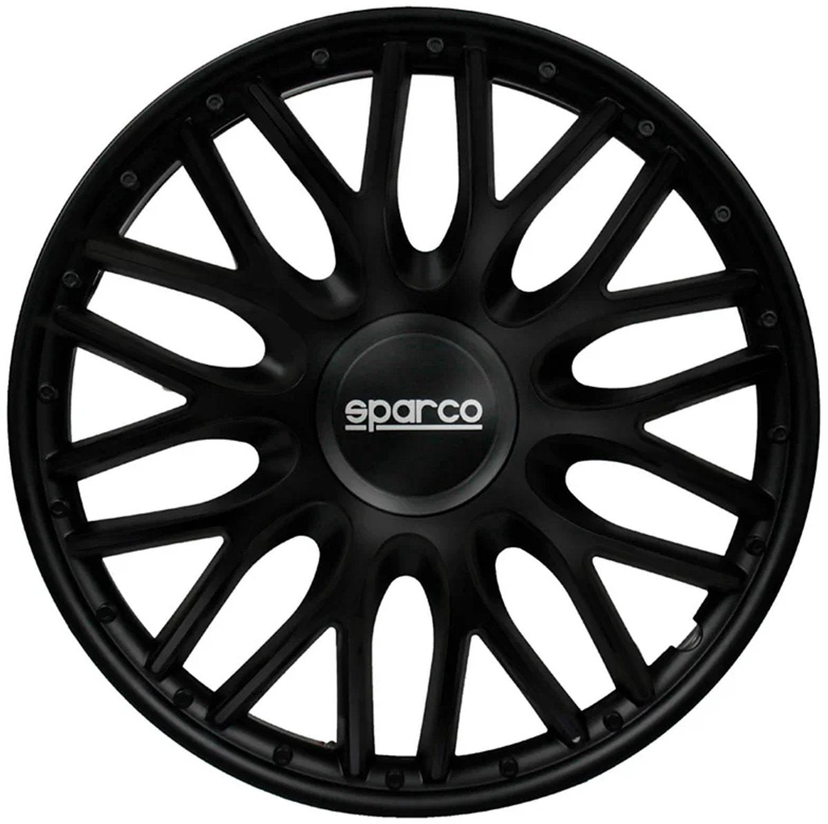 Sparco enjoliveurs roma 16 pouces noir - 4 pièces