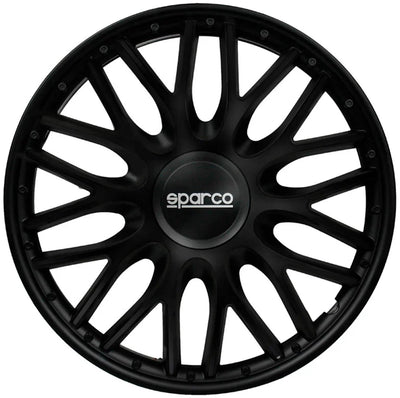 Sparco enjoliveurs roma 16 pouces noir - 4 pièces