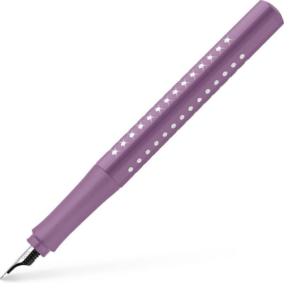 Stylo plume Faber-Castell - grip sparkle - m - violet - fc-140877