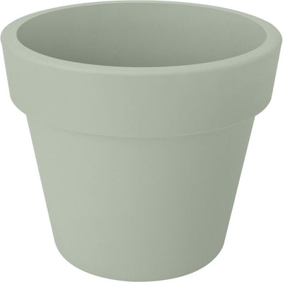 Elho green basics top planteur 47 - pot de fleur d'extérieur - ø 47,0 x h 40,0 cm - vert pierre