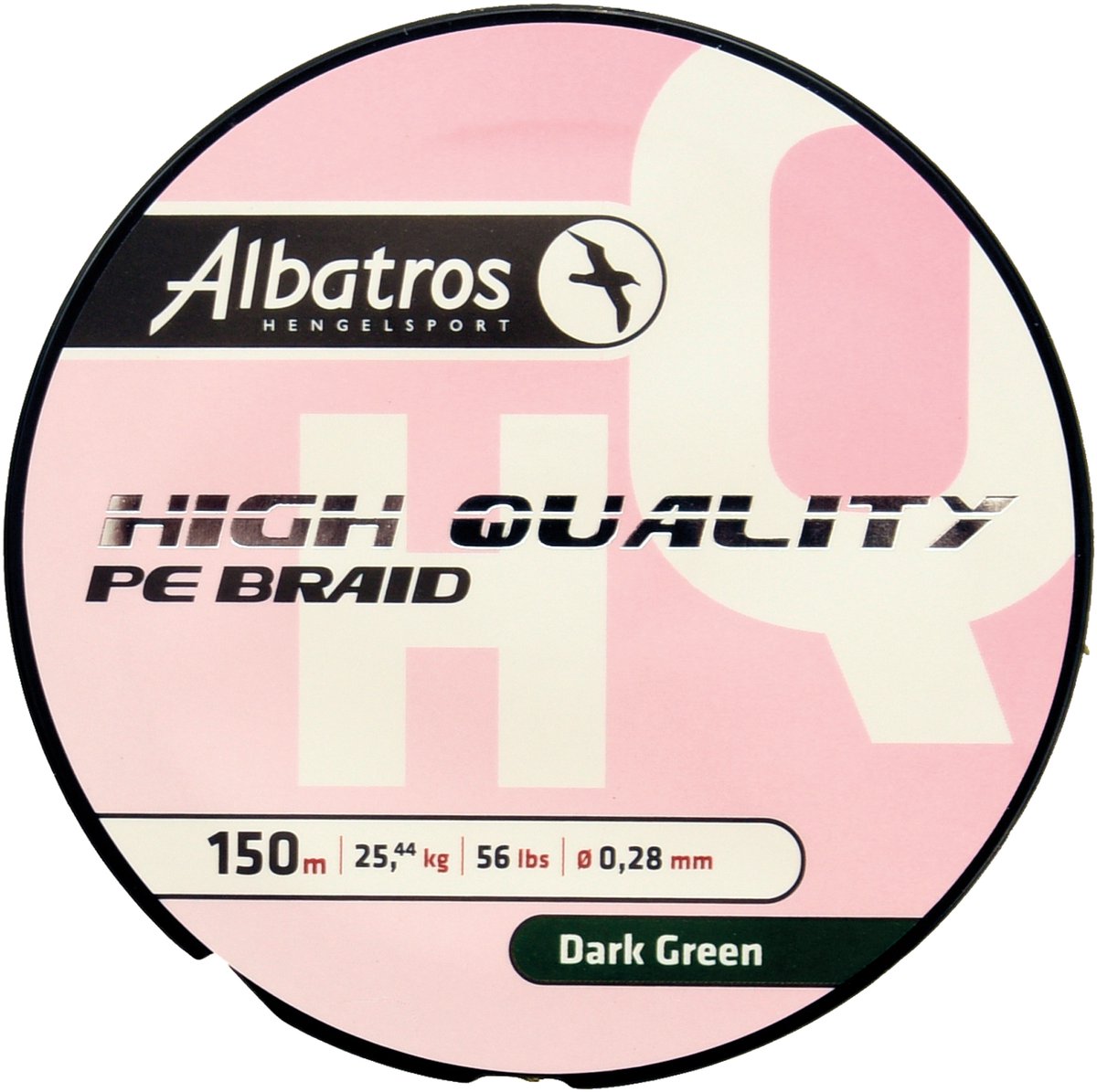 Albatros - tresse de haute qualité - fil de pêche 0,13mm - 150m - vert foncé