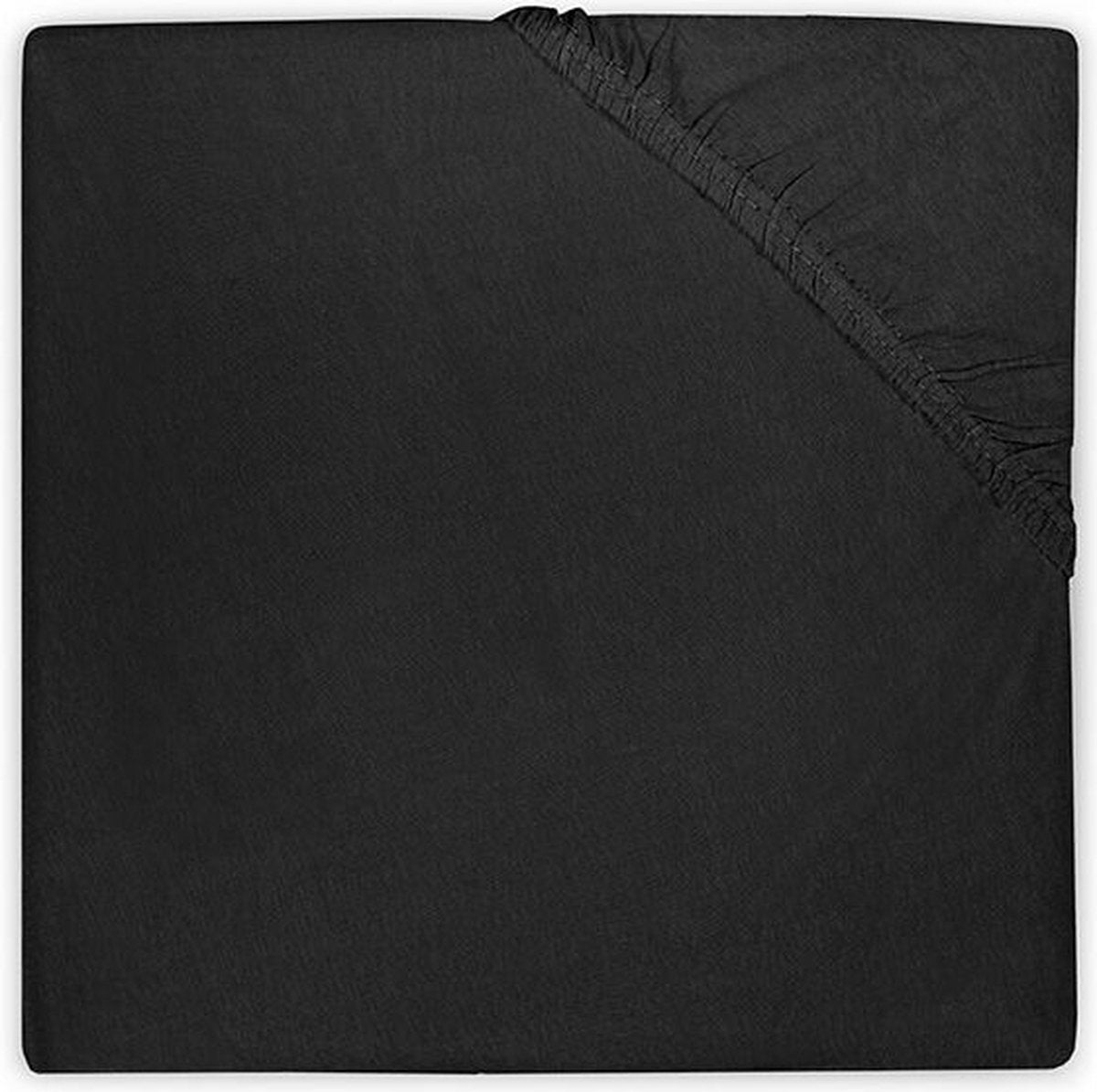 Jollein - drap housse berceau jersey (noir) - coton - 60x120cm
