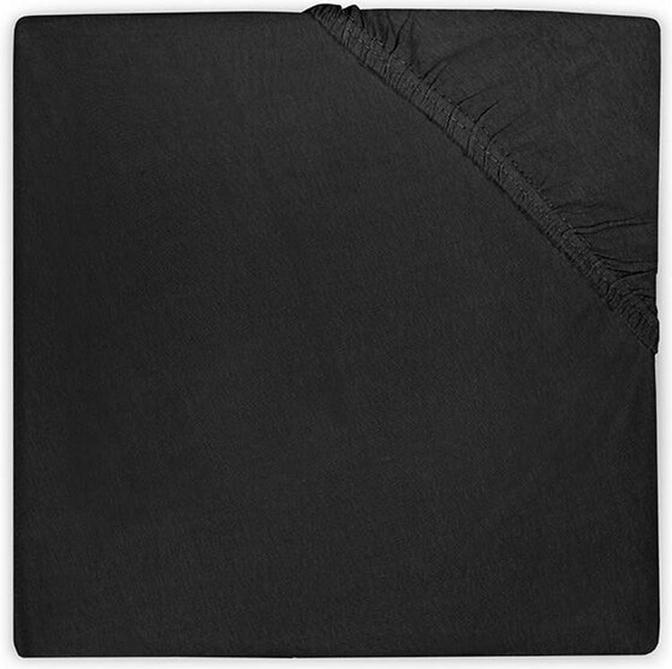 Jollein - drap housse berceau jersey (noir) - coton - 60x120cm