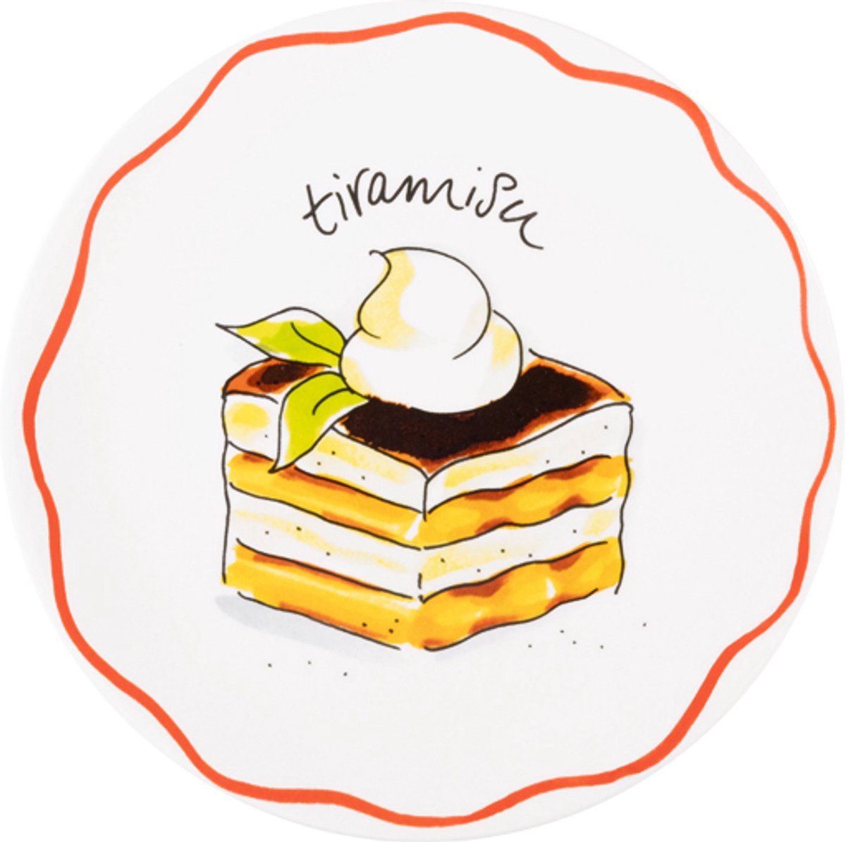 Blonde Amsterdam, pâtes : assiette tiramisu 18 cm