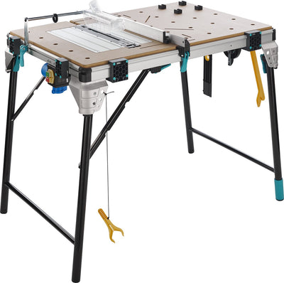 Wolfcraft - master cut 2600 - établi - table de travail pliable - table de scie pliable - table de machine - 120kg - 6918000 - 10 ans de garantie