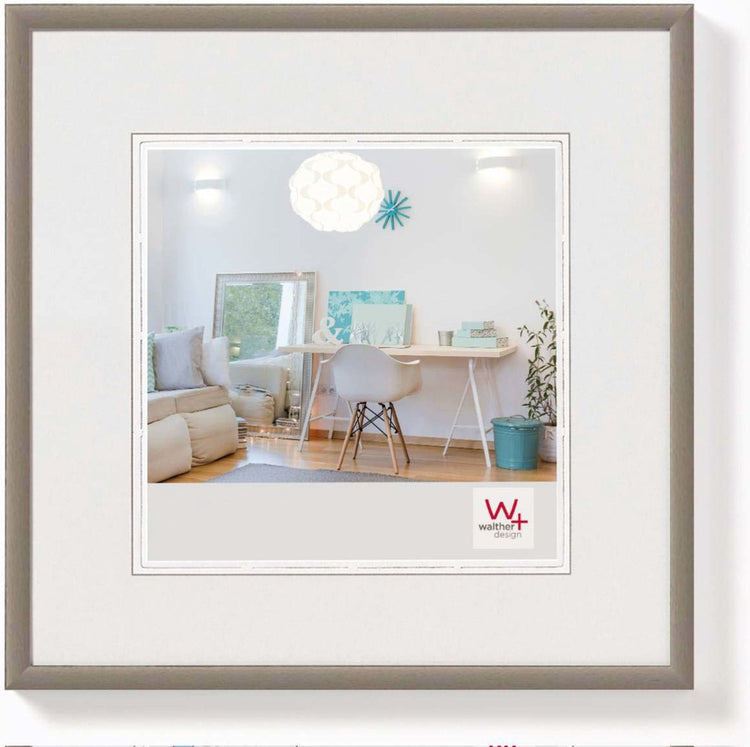 Walther new lifestyle - cadre en plastique - format photo 30x30 cm - acier
