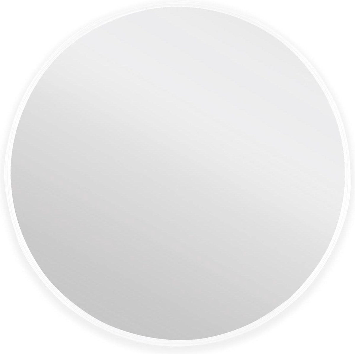 Miroir de salle de bain rond Differnz 60 cm blanc